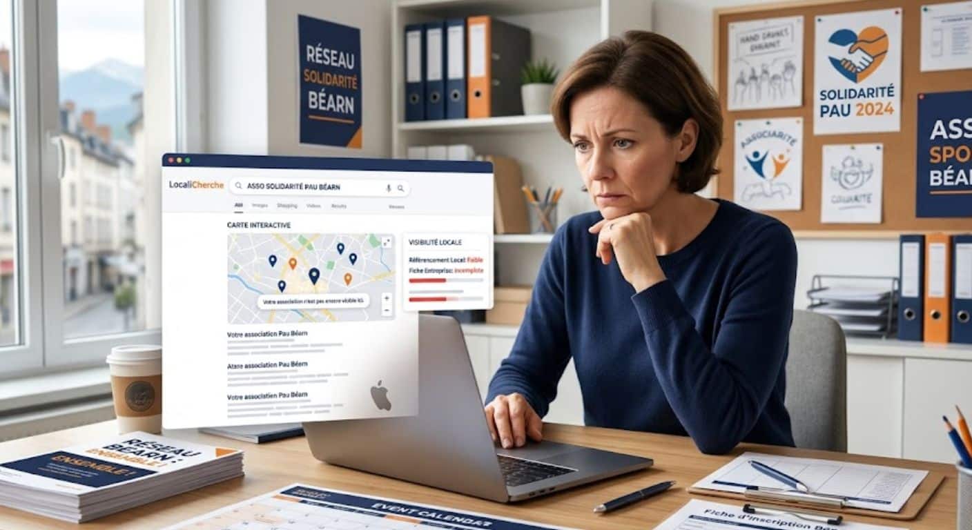 Association locale peu visible sur Google et internet