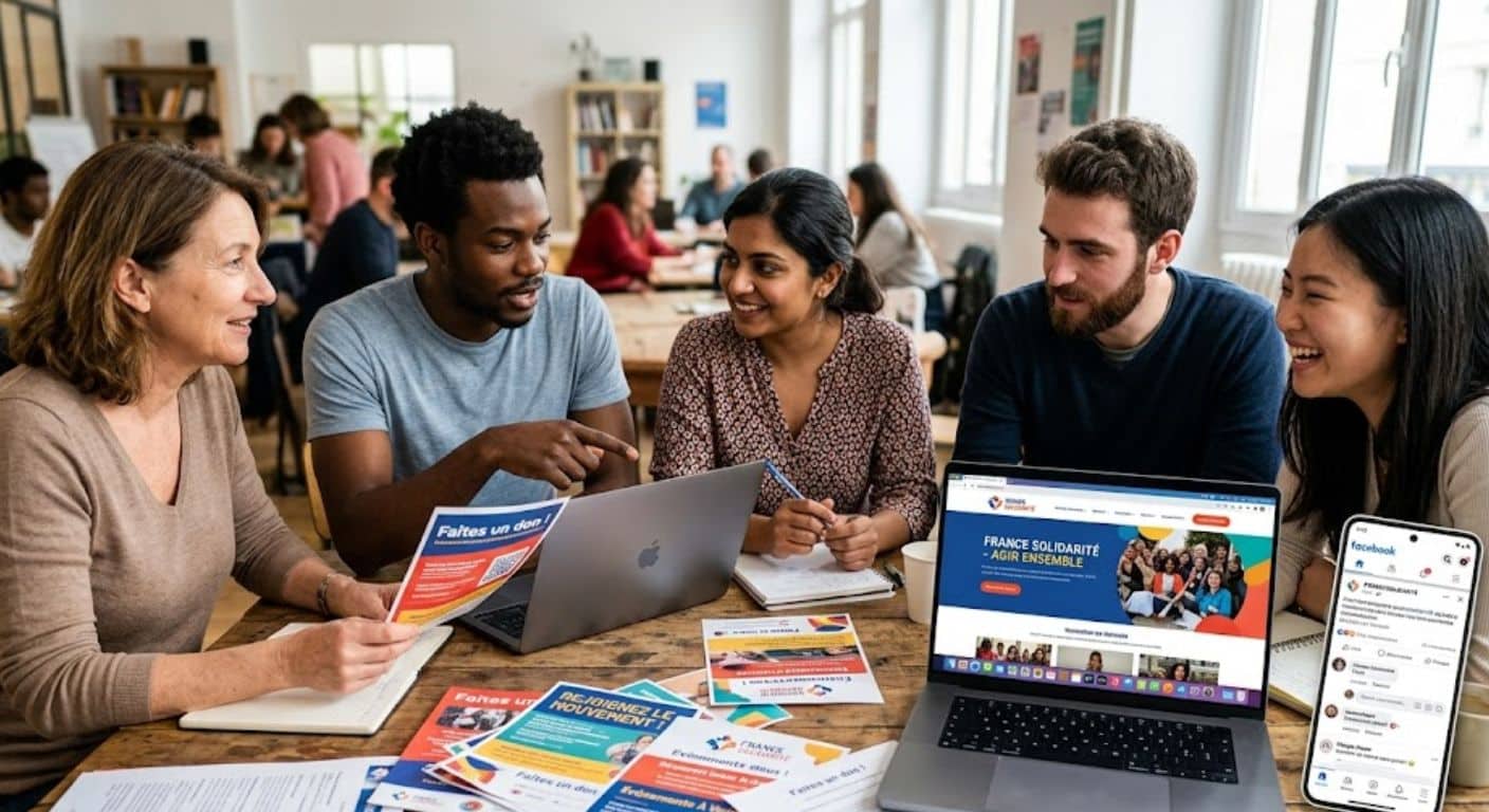 Association utilisant plusieurs outils de communication pour développer sa visibilité